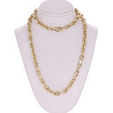 10k Yellow Gold Solid Handmade Beveled Anchor Chain Necklace 20" 6.7mm 61 grmas - 20" 61 grams