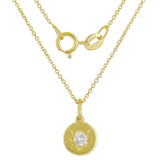 14k Yellow White or Rose Gold Diamond North Star Charm Pendant