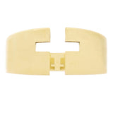 14k Yellow Gold Open Front Cut-out Cross Ring Band Size 8- 9.7mm 7.4 grams