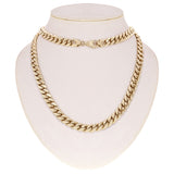 10k Yellow Gold Solid Heavy Miami Cuban Chain Necklace 20" 10.4mm 122 grams - Yellow,20"