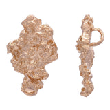 10k Rose Gold Solid Free Form Nugget Charm Pendant 1.1" 4.5 grams - Rose