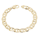10k Yellow Gold Concave Mariner Gucci Chain Bracelet 8" 10mm 23.8 grams