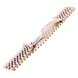 Italian TwoTone 14k Yellow & White Gold Watch Link Bracelet 8" 15.2mm 35.4 grams - Yellow and White 8"