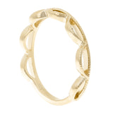 14k Yellow Gold Crown Stackable  Ring 2 grams Size 6.75 - Yellow