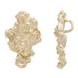 14k Yellow Gold Solid Free Form Nugget Charm Pendant 1.1" 5 grams - Yellow