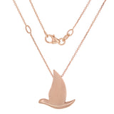 14k Rose Gold Holy Spirit Dove Necklace 18" 3.1 grams - Rose