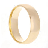 14k Yellow Gold Comfort Fit Plain Wedding Band Ring 6mm Size 13 - Yellow,6mm Ring Size 13