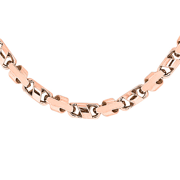 14k Rose Gold Handmade Link Bracelet 9