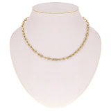 Italian 14k Yellow Gold Semi-Solid U-Link Chain Necklace 17" 6mm 13 grams - 17" 6mm 13.1 grams