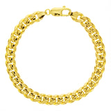 Italian 10k Yellow Gold Hollow Miami Cuban Chain Bracelet 8" 7.8mm 12 grams - 8" 12 grams
