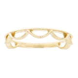 14k Yellow Gold Crown Stackable  Ring 2 grams Size 6.75 - Yellow