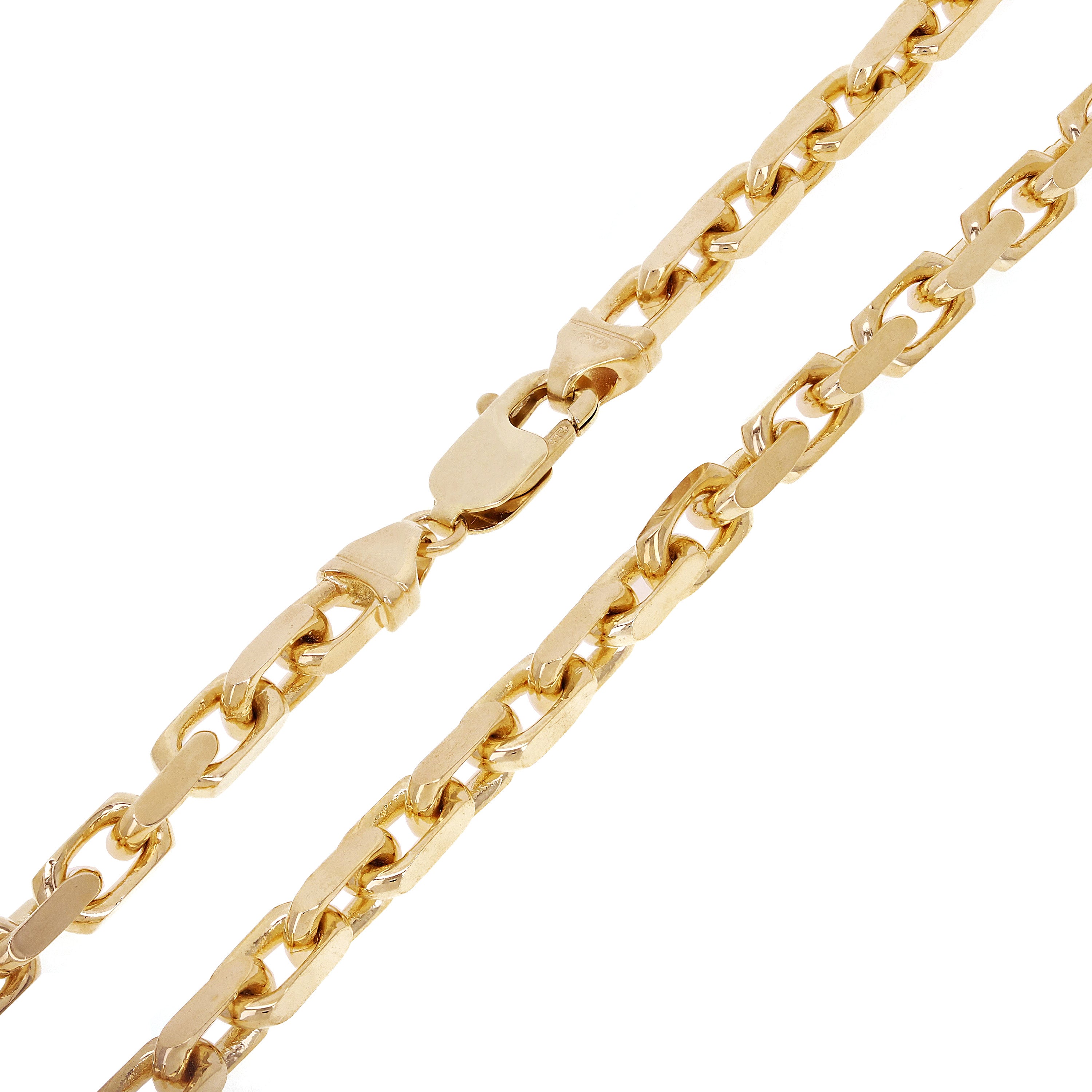Men's Italian 14k Yellow Gold Solid Heavy Link Chain Necklace 22" 5mm 67 grams - 5mm 22"
