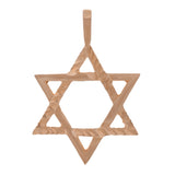 14k Rose Gold Diamond Cut Jewish Star of David Charm Pendant 3.3 grams - Rose