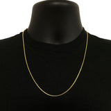 Italian 14k Yellow Gold Solid Franco Chain Necklace 20" 2mm 12.7 grams - 20"