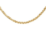 10k Yellow Gold Handmade Fashion Link Necklace 16" 6mm - Yellow,16"