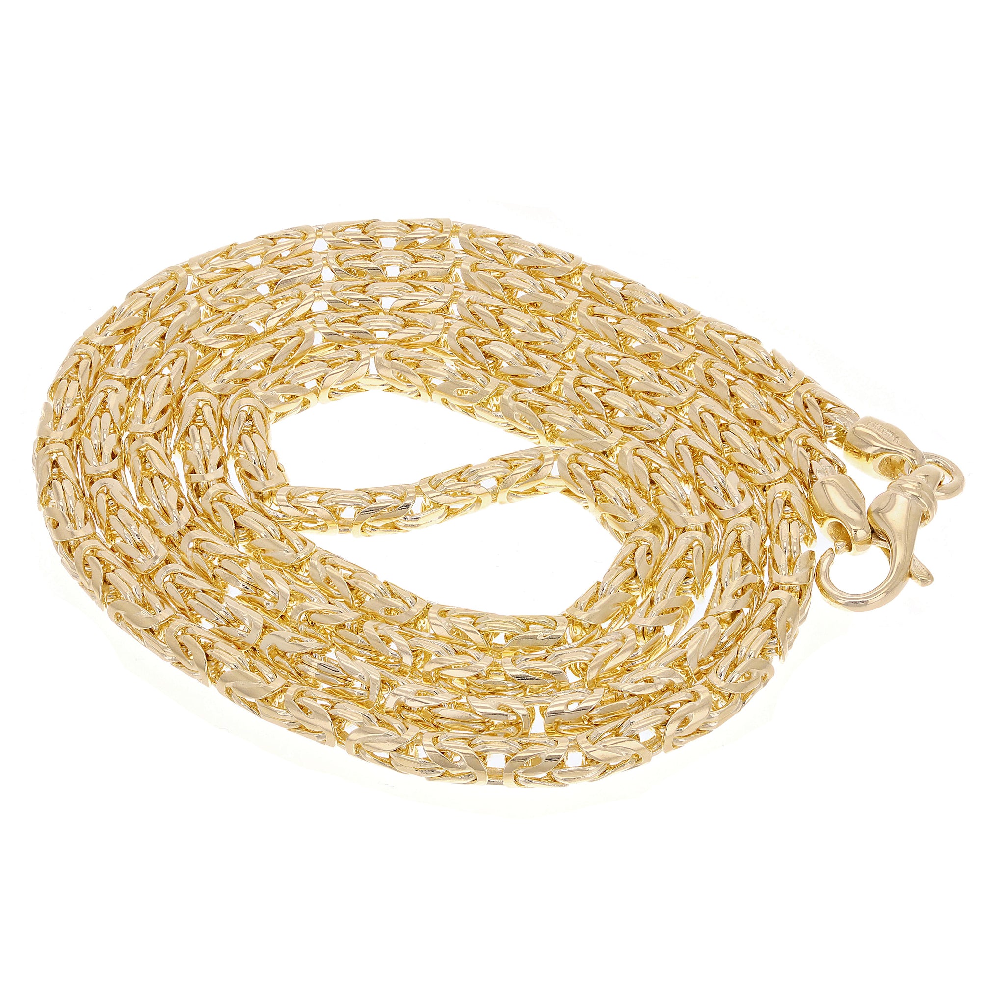 Gold Stainless Steel Byzantine Chain Necklace Chn8501 | Wholesale Jewelry  Website