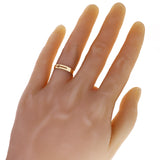 14k Yellow Gold Cutout Cross Ring Band Size 7 - 3.8mm 2.3 grams