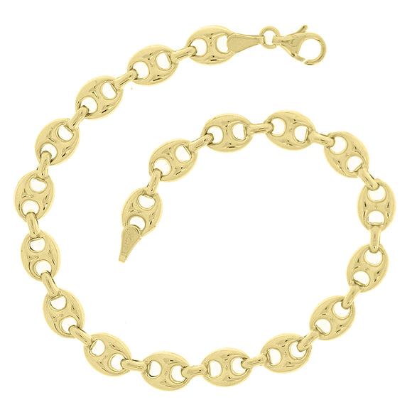 Italian 14k Yellow Gold Bracelet 7.75