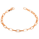 14k Yellow Gold Solid Handmade Fashion Link Bracelet 7.5" 5.6mm 12.6 grams - Yellow,7.5" 12.6 grams
