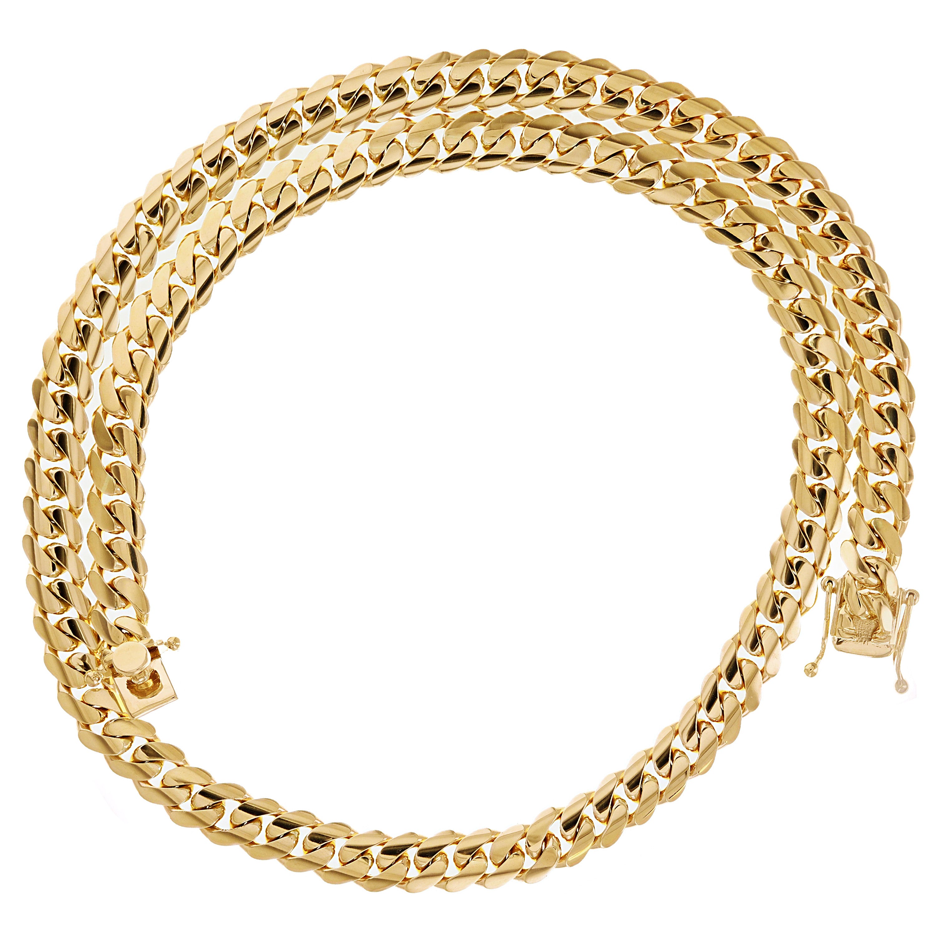 Men's 14k Yellow Gold Solid Miami Cuban Chain Necklace 26" 10mm 184 grams
