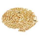 Italian 14k Yellow Gold Solid Anchor Cable Link Chain Necklace 20" - 26" 3.2mm