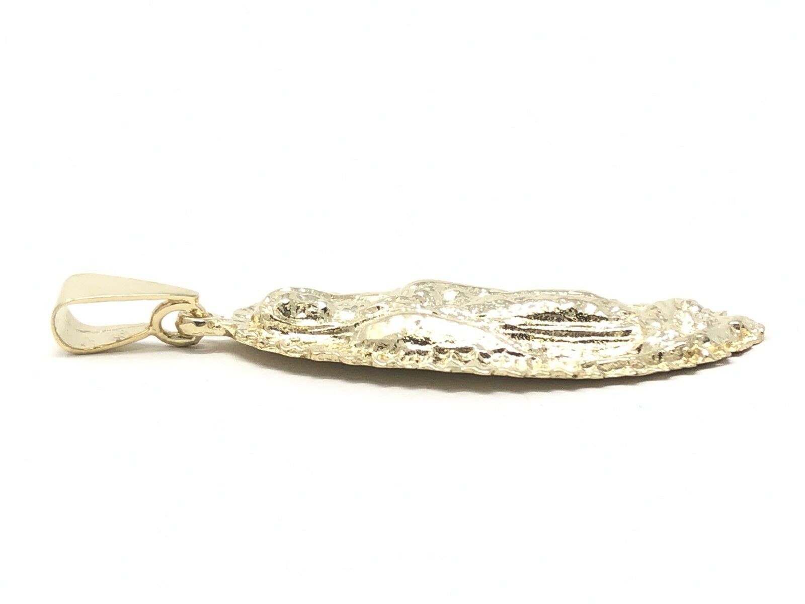 10k Yellow Gold Virgin Mary Lady of Guadalupe Religious Charm Pendant 5.7 grams