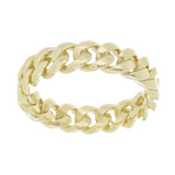 14k Yellow Gold Miami Cuban Ring Curb Link Band 5mm Size 6 - 4 grams - 6