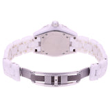 Chanel J12 33mm H0968 Date Ceramic Quartz White Dial Ladies Watch
