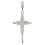 925 Sterling Silver Christian Jesus Christ Catholic Crucifix Cross Pendant