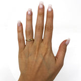 14k Yellow Gold Stackable Bypass Ring 2.4 grams Size 6 - Yellow