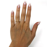 14k Yellow Gold Lucky Wishbone Ring Stackable Size 7 1.5 grams - Yellow