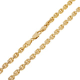 Men's Italian 14k Yellow Gold Solid Heavy Link Chain Necklace 22" 4mm 38.7 grams - 4mm 22"