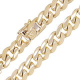 Men's 14k Yellow Gold Solid Heavy Miami Cuban Link Chain Necklace 20" 10mm 143g - 20" 143 grams