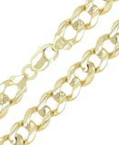 Men's 14k Solid Yellow Gold Flat Cuban Link Chain Bracelet 9.25" 46.3 grams - Yellow,9.25"