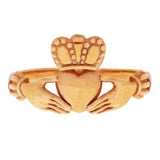 14k Rose Gold Irish Claddagh Love Friendship Ring Size 5 - Rose,Ring Size 5