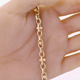 Italian 14k Yellow Gold Hollow Oval Ball Bead Links Bracelet 8" 6mm 7.7 grams