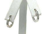 14k White Gold Hollow Round Hoop Loop Earrings 15.4mm x 15mm 0.9 gram