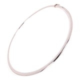 Women's Italian 14k White Gold Omega Necklace Choker 18" 6mm 36.3 grams - 36.3 grams