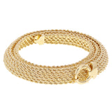 Italian 14k Yellow Gold Multi Strand Rope Chain Necklace 19" 10.5mm 19 grams - 19",10.5mm