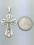 925 Sterling Silver Christian Jesus Christ Catholic Crucifix Cross Pendant