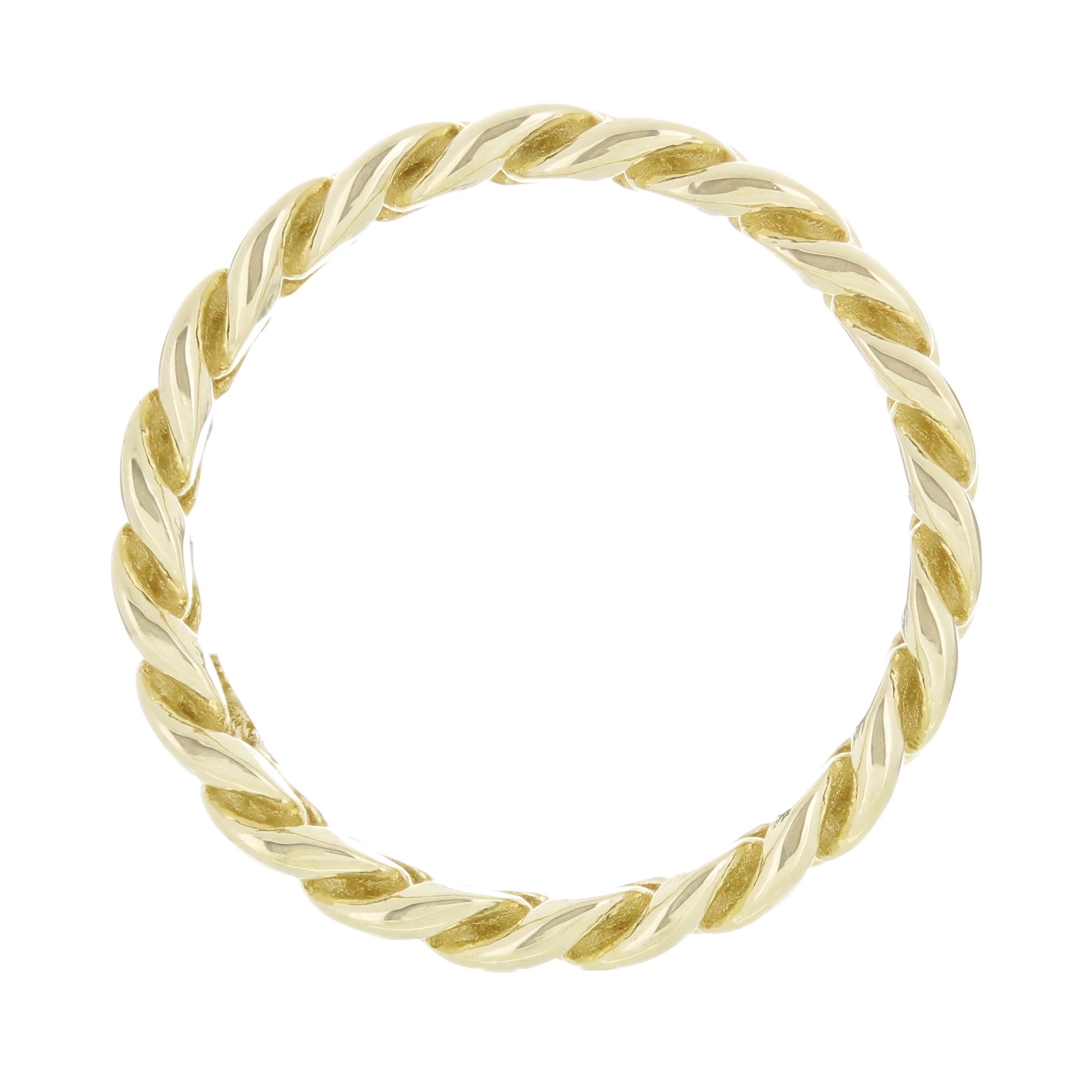 14k Yellow Gold Miami Cuban Ring Curb Link Band 5mm Size 6 - 4 grams - 6