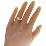 10k Yellow Gold Chunky Nugget Ring Band 11mm Sizes 6-12 - Ring Size 7