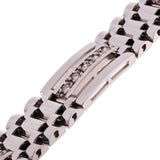 Men's 14k White Gold 1.00ctw Diamond Watch Link Bracelet 8" 11.2mm 34 grams - White  8"  11.2mm  1ctw  34grams