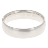 14k White Gold Comfort Fit Plain Wedding Band Ring 5mm Size 13 - White,5mm Ring Size 13