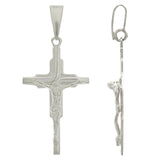 925 Sterling Silver Christian Jesus Christ Catholic Crucifix Cross Pendant
