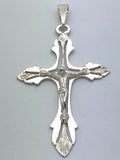 925 Sterling Silver Christian Jesus Christ Catholic Crucifix Cross Pendant
