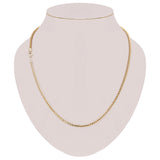 Italian 14k Yellow Gold Solid Diamond Cut Franco Chain Necklace 24" 3.4 mm 36.3 grams - 24"