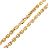 Men's Italian 14k Yellow Gold Solid Heavy Link Chain Necklace 22" 4.3mm 42 grams - 4.3mm 22"