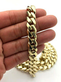 Men's 10k Yellow Gold Solid Heavy Miami Cuban Chain Necklace 20" 10.4mm 130 grams