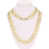 10k Yellow Gold Flat Cuban Link Chain Bracelet 8" 12.5mm 28.8 grams - 8"